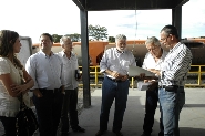Prefeito Anderson Adauto e o secretário Rodrigo Mateus visitaram as obras do Arquivo Público. Foto: Francis do Prado